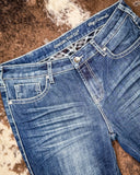 Edgy Flannel Bootcut Jeans - Apparel - Cowgirl Tuff Company - Bronco Western Supply Co.