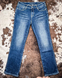 Edgy Flannel Bootcut Jeans - Apparel - Cowgirl Tuff Company - Bronco Western Supply Co.