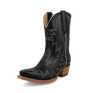 Electra Black Star Leather Boots - Black and Ivory – Women's Shoes from Bronco Western Supply Co.