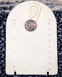 Eliza Flower Stud Fashion Earrings - Copper/Silver - Jewelry - Blue Tortoise - Bronco Western Supply Co.