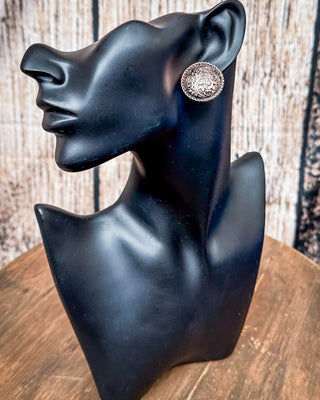 Ellie Western Rope Filigree Round Fashion Stud Earrings – Jewelry from Bronco Western Supply Co.