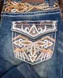 Emberglow Embellished Bootcut Jeans - Apparel - Denim Zone USA - Bronco Western Supply Co.