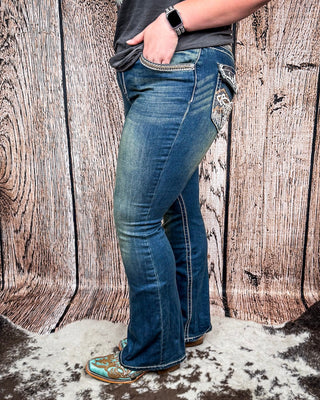 Emberglow Embellished Bootcut Jeans – Apparel from Bronco Western Supply Co.