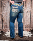 Emberglow Embellished Bootcut Jeans - Apparel - Denim Zone USA - Bronco Western Supply Co.