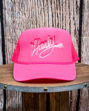 Embroidered Rope Howdy Trucker Cap - Hot Pink - Accessories - The Lattimore Claim - Bronco Western Supply Co.