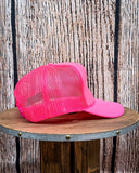 Embroidered Rope Howdy Trucker Cap - Hot Pink - Accessories - The Lattimore Claim - Bronco Western Supply Co.