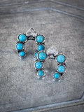 Etta Spade Stud Fashion Earring - Turquoise - Jewelry - Blue Tortoise - Bronco Western Supply Co.