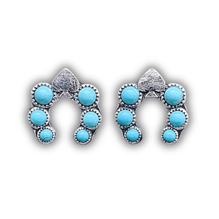 Etta Spade Stud Fashion Earring - Turquoise – Jewelry from Bronco Western Supply Co.