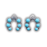 Etta Spade Stud Fashion Earring - Turquoise - Jewelry - Blue Tortoise - Bronco Western Supply Co.