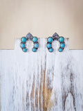 Etta Spade Stud Fashion Earring - Turquoise - Jewelry - Blue Tortoise - Bronco Western Supply Co.