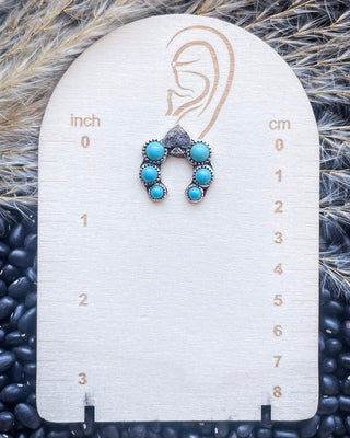 Etta Spade Stud Fashion Earring - Turquoise – Jewelry from Bronco Western Supply Co.