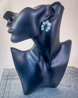 Etta Spade Stud Fashion Earring - Turquoise – Jewelry from Bronco Western Supply Co.