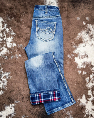 Famous Flannel Bootcut Jeans by Cowgirl Tuff – Apparel from Bronco Western Supply Co.