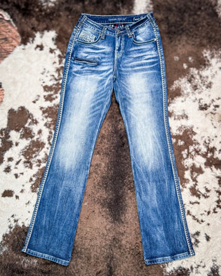 Famous Flannel Bootcut Jeans by Cowgirl Tuff – Apparel from Bronco Western Supply Co.