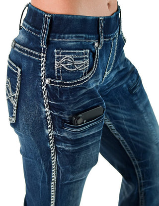 Famous Pull - On Trouser Jeans by Cowgirl Tuff – Apparel from Bronco Western Supply Co.