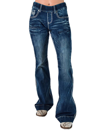 Famous Pull - On Trouser Jeans by Cowgirl Tuff – Apparel from Bronco Western Supply Co.