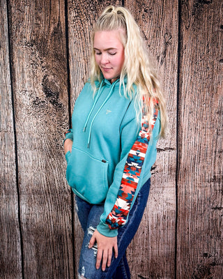 Fast Draw Aztec Hoodie – Apparel from Bronco Western Supply Co.