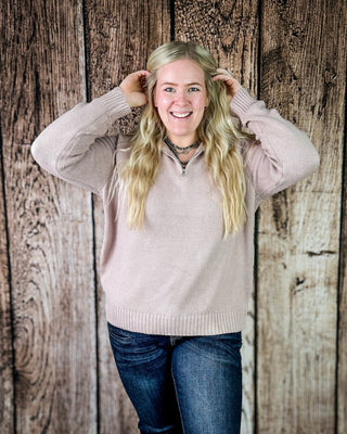 Field & Stable Horse Quarter Zip Pullover in Mauve – Apparel from Bronco Western Supply Co.