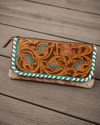 Flames Hair-On Leather Wallet by Myra Bag – Purses & Wallets from Bronco Western Supply Co.