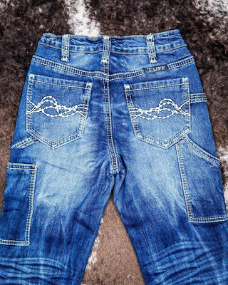 Flannel Cowgirl Carpenter Bootcut Jeans - Apparel - Cowgirl Tuff Company - Bronco Western Supply Co.