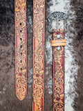 Flora - Brown and Red Hooey Belt - Apparel - Hooey - Bronco Western Supply Co.