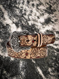 Flora - Brown and Red Hooey Belt - Apparel - Hooey - Bronco Western Supply Co.