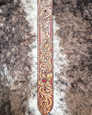 Flora - Brown and Red Hooey Belt – Apparel from Bronco Western Supply Co.