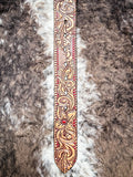 Flora - Brown and Red Hooey Belt - Apparel - Hooey - Bronco Western Supply Co.