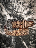 "Flora" Original HOOEY Ladies - Floral - Belt - Hooey - Bronco Western Supply Co.