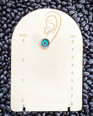 Flourish Flower Stud Fashion Earrings – Jewelry from Bronco Western Supply Co.