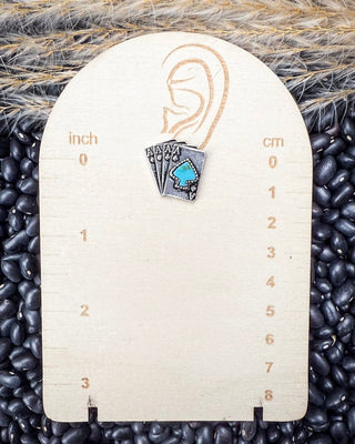 Four of a Kind Western Aces Fashion Stud Earrings – Jewelry from Bronco Western Supply Co.