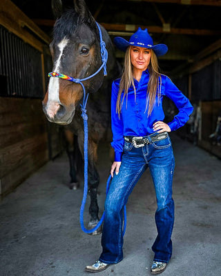 Freedom 2 Bootcut Jeans in Dark Indigo by Cowgirl Tuff – Apparel from Bronco Western Supply Co.