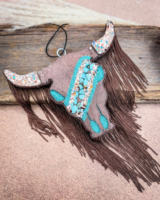 Fringe & Frosting Bull Skull Car Freshie in Pumpkin Cupcake Scent – Accessories from Bronco Western Supply Co.
