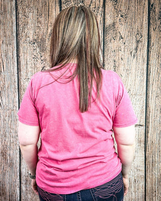 Frisco Acid Wash V - Neck Tee in Ash Pink – Apparel from Bronco Western Supply Co.