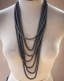 Gatton Navajo Style Pearl Layer Fashion Necklace - Jewelry - Blue Tortoise - Bronco Western Supply Co.