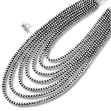 Gatton Navajo Style Pearl Layer Fashion Necklace - Jewelry - Blue Tortoise - Bronco Western Supply Co.