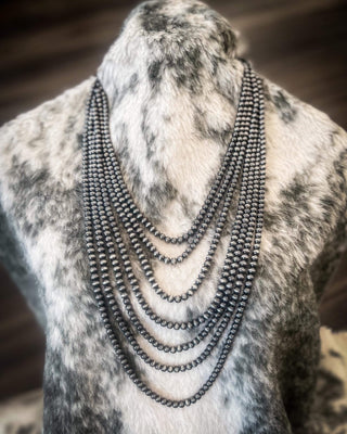 Gatton Navajo Style Pearl Layer Fashion Necklace – Jewelry from Bronco Western Supply Co.