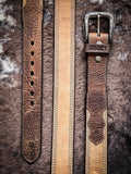 Gibson Natural/Brown Hooey Belt - Apparel - Hooey - Bronco Western Supply Co.