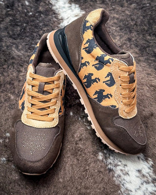Giddyup Bronc Tennis Shoes in Tan by Roper – Women's Shoes from Bronco Western Supply Co.