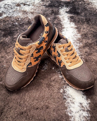 Giddyup Bronc Tennis Shoes in Tan by Roper – Women's Shoes from Bronco Western Supply Co.