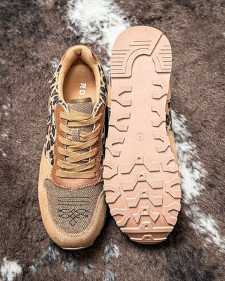 Giddyup Leopard Tennis Shoes in Tan by Roper – Women's Shoes from Bronco Western Supply Co.
