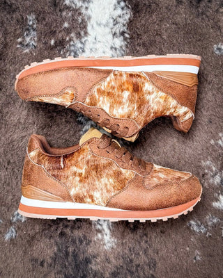 Giddyup Wild Tennis Shoes in Brown by Roper – Women's Shoes from Bronco Western Supply Co.