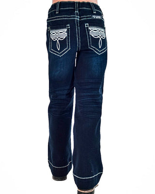 Girl's BootStitch Trouser Jeans in Dark Wash by Cowgirl Tuff – Apparel from Bronco Western Supply Co.
