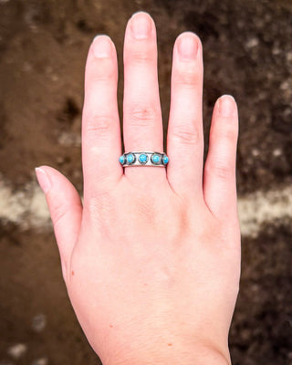 Hachi Adjustable Genuine Turquoise Ring – Jewelry from Bronco Western Supply Co.
