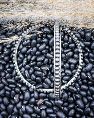 Harper Pearl Hoop Earrings in Silver – Jewelry from Bronco Western Supply Co.