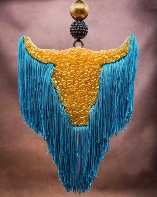 Harvest Glow Bull Skull Car Freshie in Pumpkin Apple Butter – Accessories from Bronco Western Supply Co.