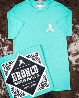 Havasu Tee - Bright Teal – Apparel from Bronco Western Supply Co.