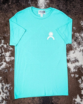 Havasu Tee - Bright Teal – Apparel from Bronco Western Supply Co.
