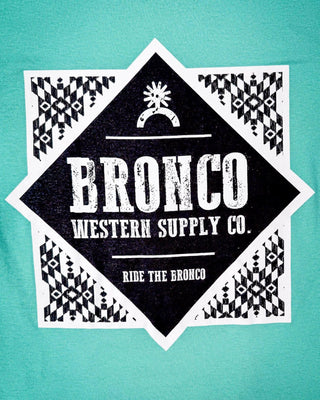 Havasu Tee - Bright Teal – Apparel from Bronco Western Supply Co.