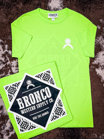 Havasu Tee - Neon Green - Apparel - Bronco Western Supply Co. - Bronco Western Supply Co.